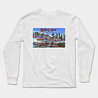 Greetings from Conneaut Ohio - Vintage Large Letter Postcard Long Sleeve T-Shirt